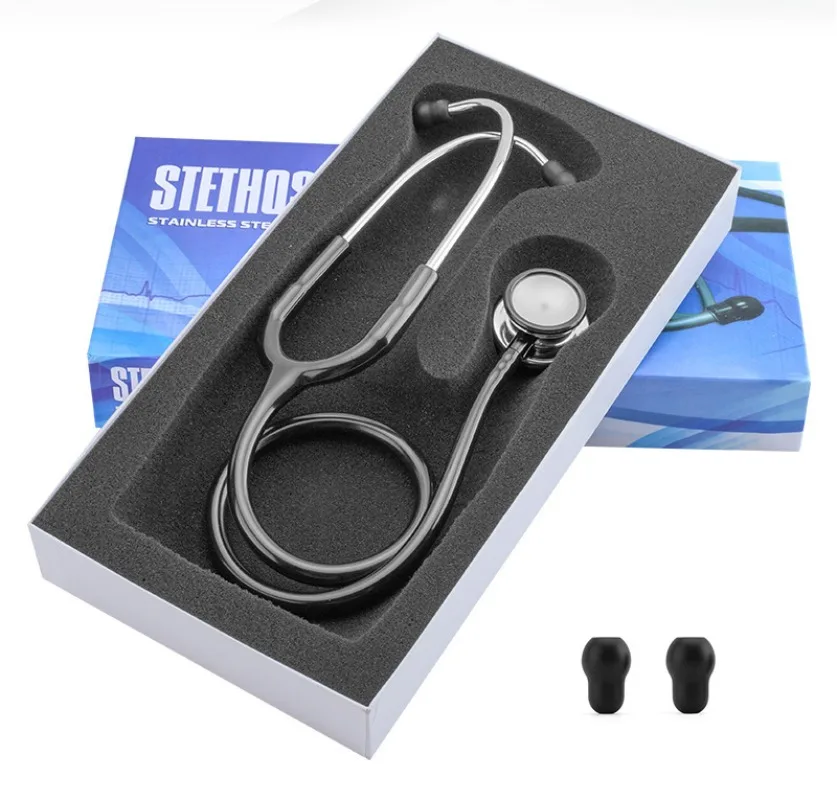 1PCSMedical Color Multifunctional Dual Head Double sided Stethoscope Protective Instrument Accessories Doctor Teaching Equipment