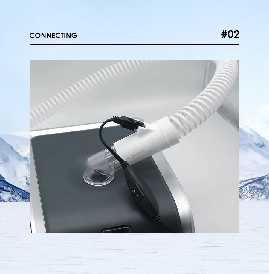 Ventilators For BMC Resmed Heated Tube Hose 70inch 1.8m Respirator Heater Tubing For Sleeping Apnea Anti Sorning Free Shipping