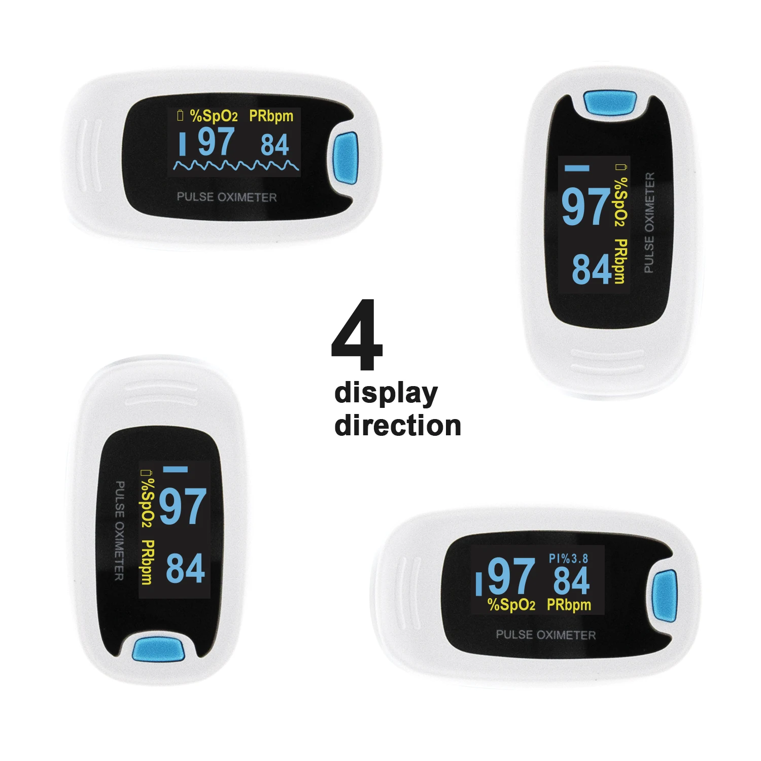 CONTEC Portable Arm Automatic Digital Blood Pressure Monitor FingerTip Pulse Oximeter&Non-Contact Infrared Forehead Thermometer