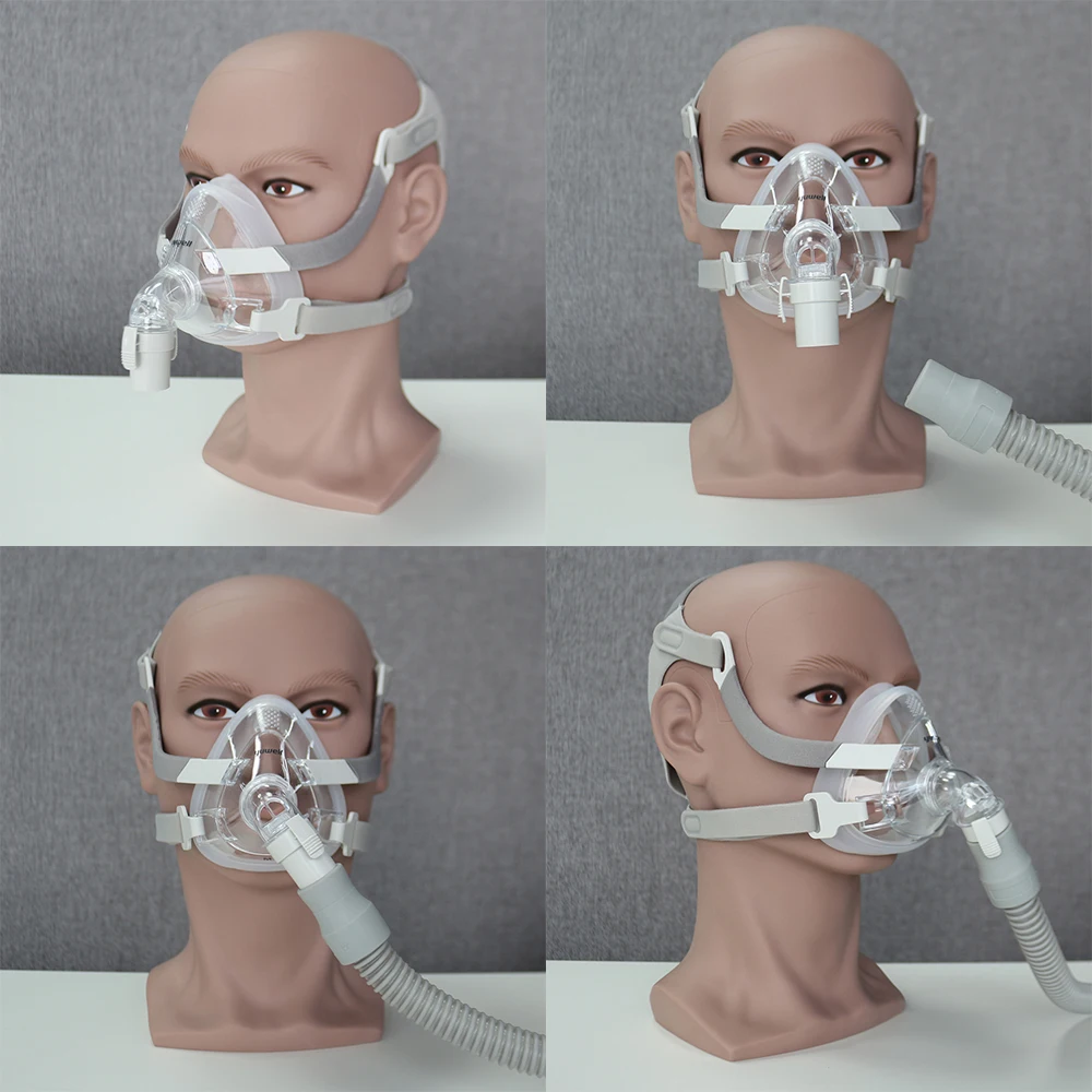 YuWell YF-02 Cpap Mask with Headgear Free Nasal Pads CPAP Full Mask Machine Sleep Apnea Anti Snoring For CPAP BIPAP Machine