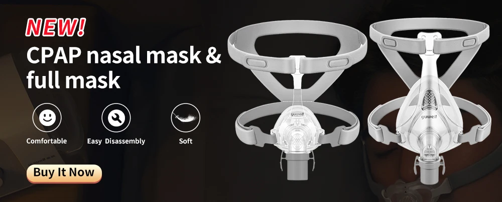 YUWELL Nasal Mask CPAP Mask With Headgear Silicon Gel Cushions for Auto CPAP Machine Sleep Apnea Nasal Mask Anti Snoring Mask
