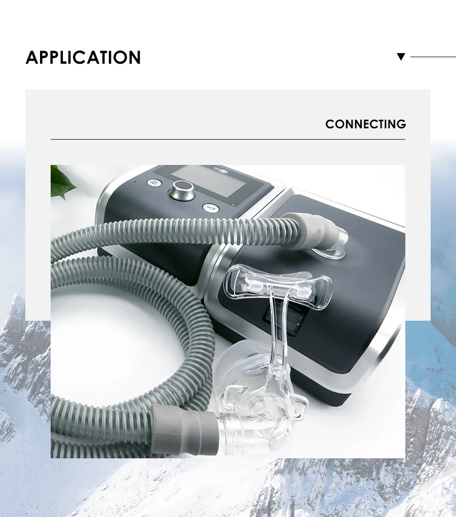 Breathing Mask Tube 2pcs Tubing Flexible Hose Pipe Connect With Respirador And Breathing Mask Apparatus For Sleep Apnea Snoring
