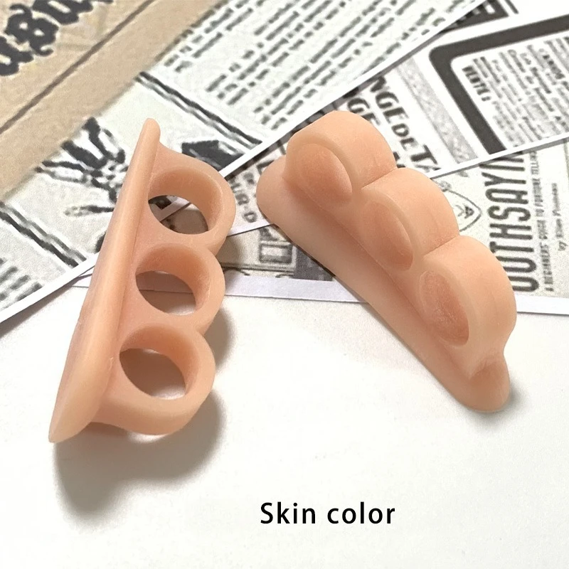 Three Holes Snail Toe Divider Cover Comb Toes Overlap Toe Separator cover Hallux Valgus Separate Orthodontic appliance Silicone