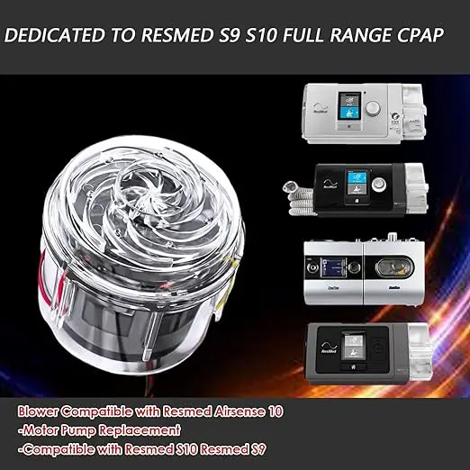 Resmed Airsense 10 S9 S10 Sleep Apnea Ventilator Compatible CPAP Blower Motor Pump Replacement Original Spare Parts