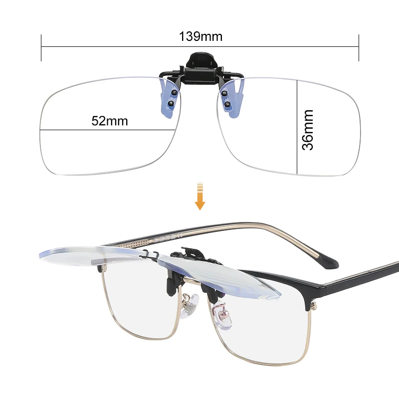 Presbyopia Eyewear High Quality Ultra-light Clip Presbyopic Glasses for Reading with Diopter +1.0 +1.5 +2.0 +2.5