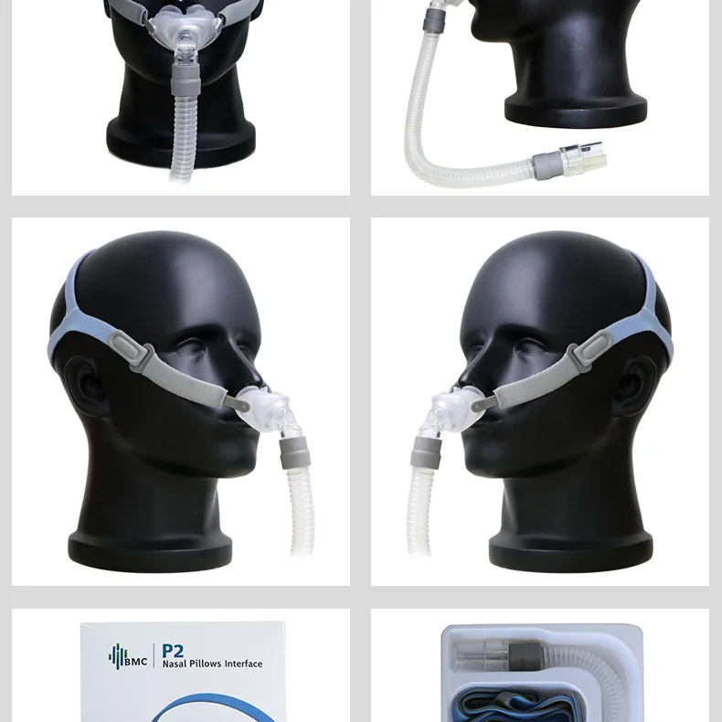 KLZ Ventilator Nasal Mask Nasal Pillow with SML Nose Pads B*C-P2 Breath Adult Respirator Universal Nasal Plug Stop Snoring Sleep