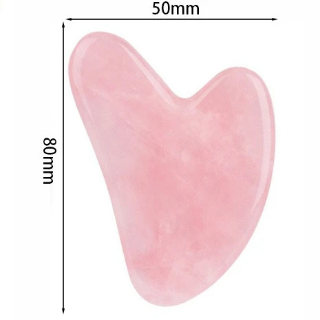 Pink Crystal Jade Massage Face Eyes Scraping Portable Resin Cooling Sensation Rose Quartz Tightening Anti-Wrinkle Beauty