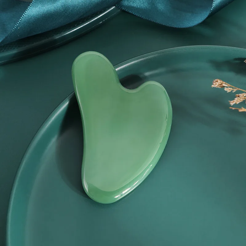 Pink Crystal Jade Massage Face Eyes Scraping Portable Resin Cooling Sensation Rose Quartz Tightening Anti-Wrinkle Beauty