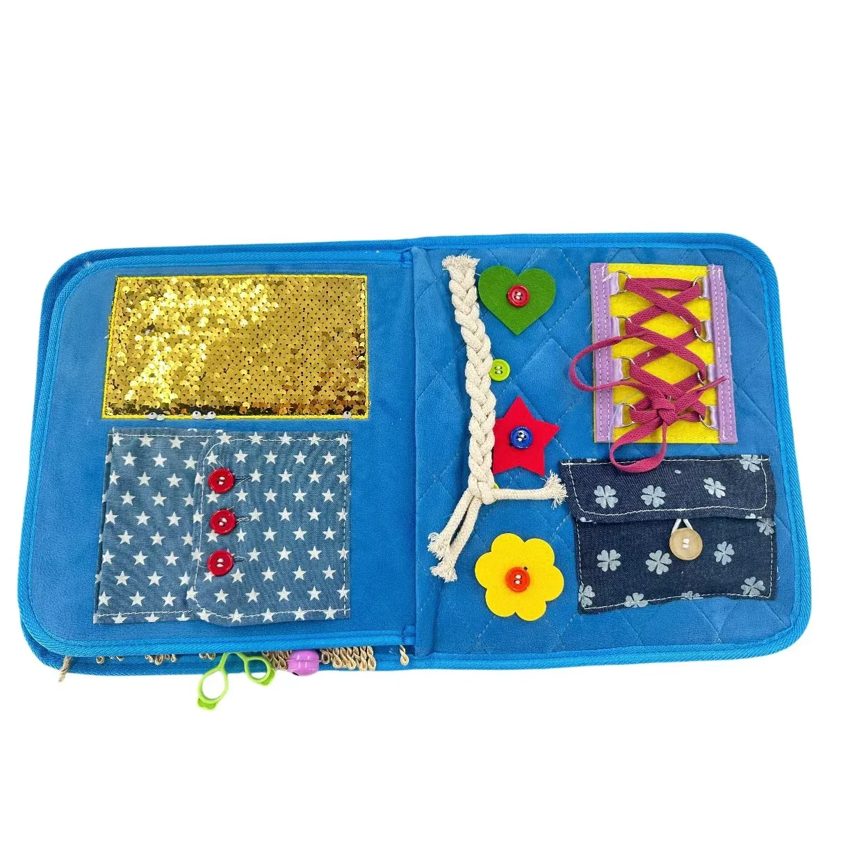 Sensory Blanket Elderly Dementia Alzheimer Tactile Training Sensory Mat Calming Anxiety Relief Senior Care Activity Pad