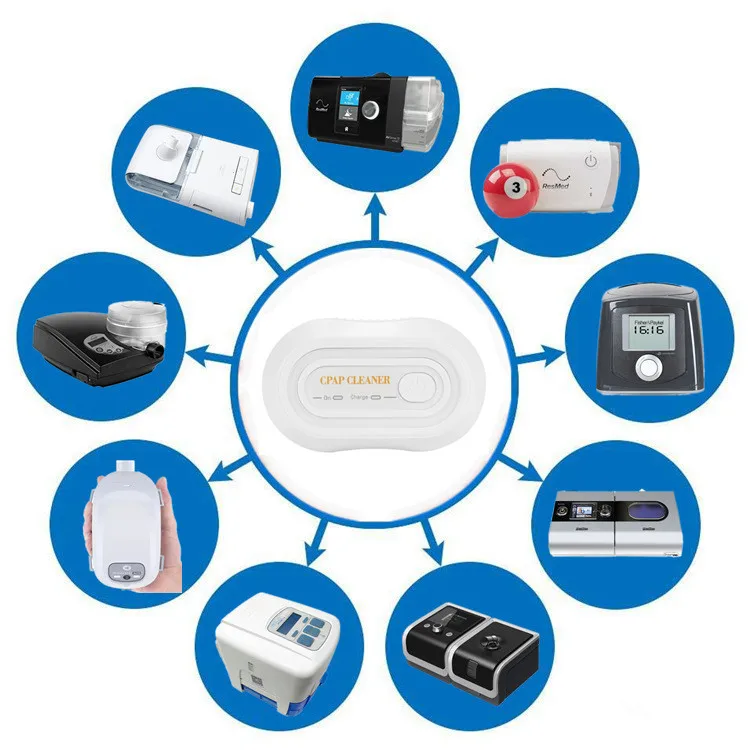 Portable CPAP Cleaner & Sanitizers Ozone Sterilizer Household APAP BiPAP Mask Tubing Cleaning Solution Ozone Ionizer