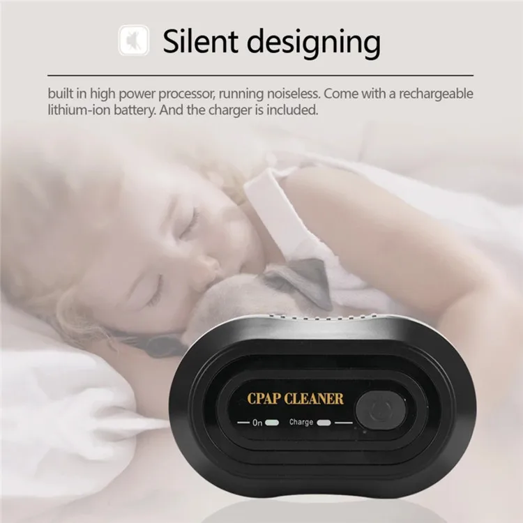 Portable CPAP Cleaner & Sanitizers Ozone Sterilizer Household APAP BiPAP Mask Tubing Cleaning Solution Ozone Ionizer
