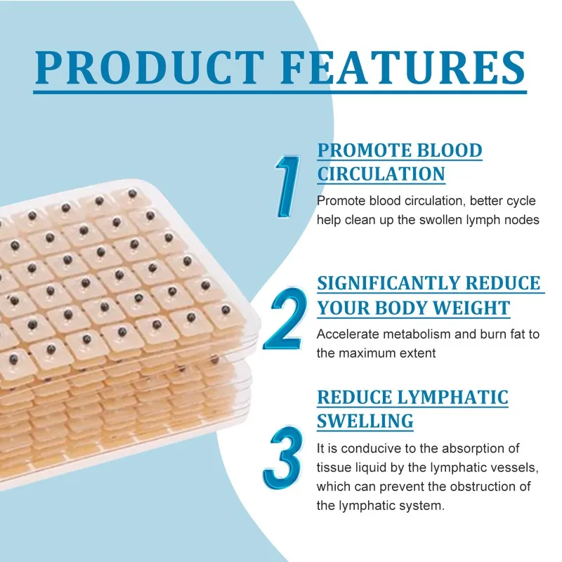 Magntic Point Ear Acupoint Lymphatic Patches Relieves Lymphatic Swelling Losing Weight Acupuncture Therapy Beauties Body Care