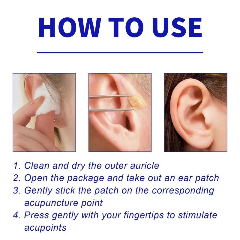 Magntic Point Ear Acupoint Lymphatic Patches Relieves Lymphatic Swelling Losing Weight Acupuncture Therapy Beauties Body Care