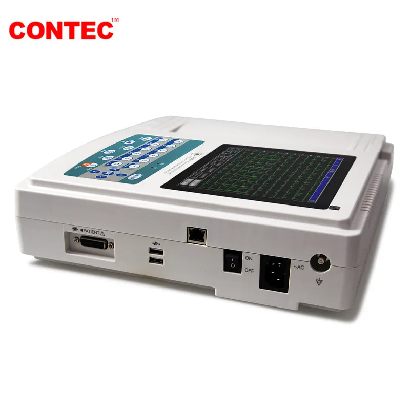 CONTEC Touch Screen Digital 12 Channel 12 Leads ECG EKG Electrocardiograph PC Software ECG1200G