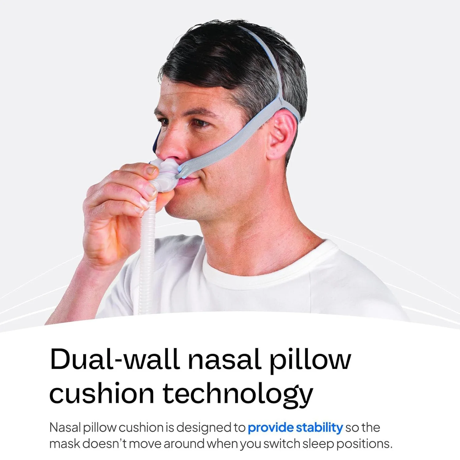 AirFit P10 Nasal Pillow Cushion - CPAP Mask Accessories Replacement - Soft Lightweight Silicone Dual Wall - S/M