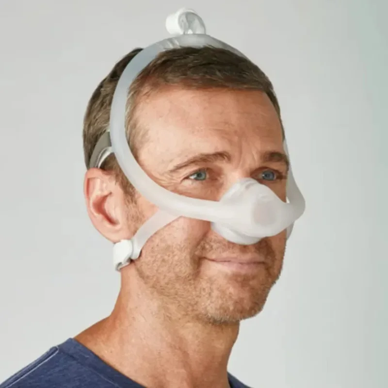 Original DreamWisp Nasal CPAP Mask with Headgear - Anti-Snoring Sleep Apnea Ventilator Mask for Home Use