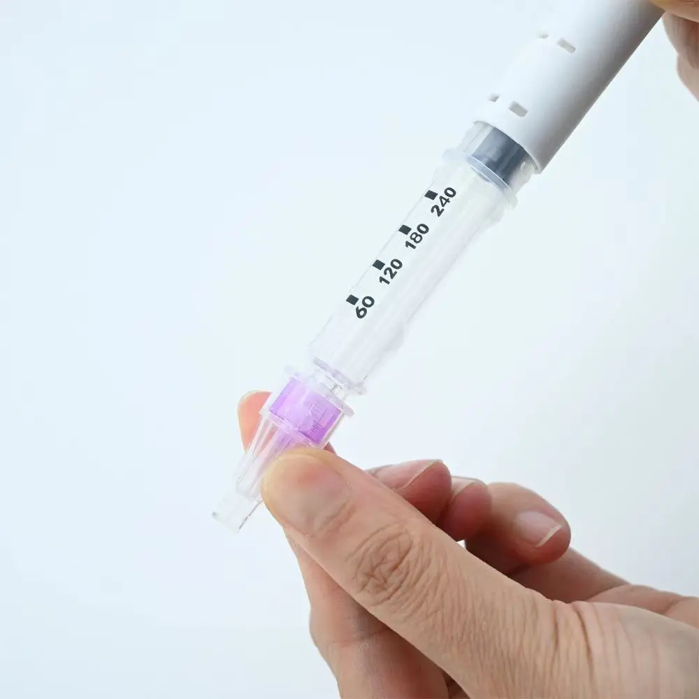 Portable 5Pcs Insulin Syringe Pen Set Disposable Adjustable 60U Insulin Injector Pen Precise Dosing Device