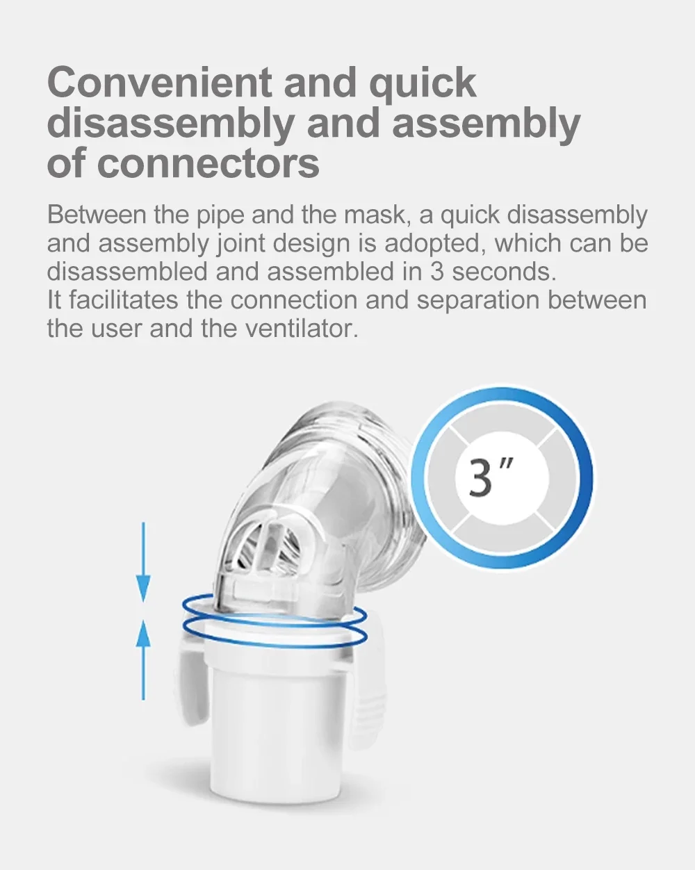 Yuwell CPAP Nasal Mask YN02 With Headgear Silicon Gel Cushions Sleep Apnea Anti Snoring Mask for Auto CPAP Machine Home Travel