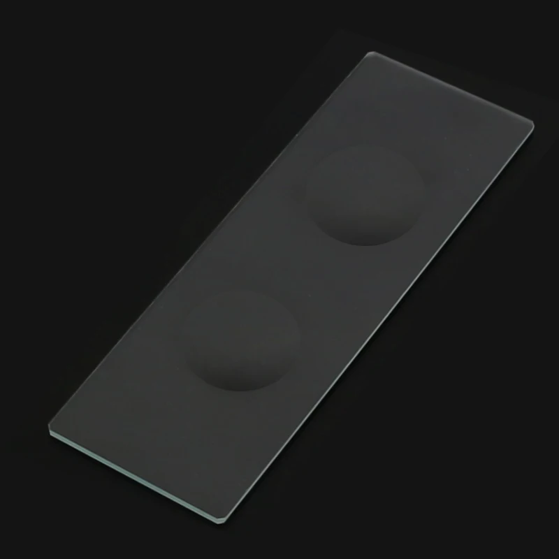 5 Pieces Reusable Double Concave Blank Glass Slides For Biological Microscope Laboratorial Consumables For Liquid Specimen