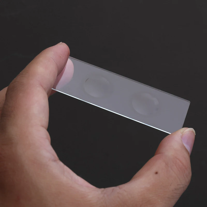 5 Pieces Reusable Double Concave Blank Glass Slides For Biological Microscope Laboratorial Consumables For Liquid Specimen