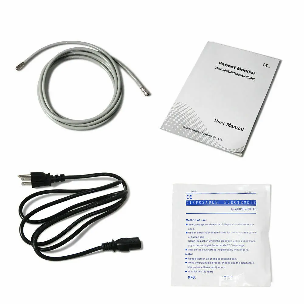 CONTEC CMS8000 Multi-Parameter Patient Monitor 12.1‘’ ICU CCU SPO2 Heart Rate Monitor RESP TEMP ECG PR (Printer, ETCO2 Choose)