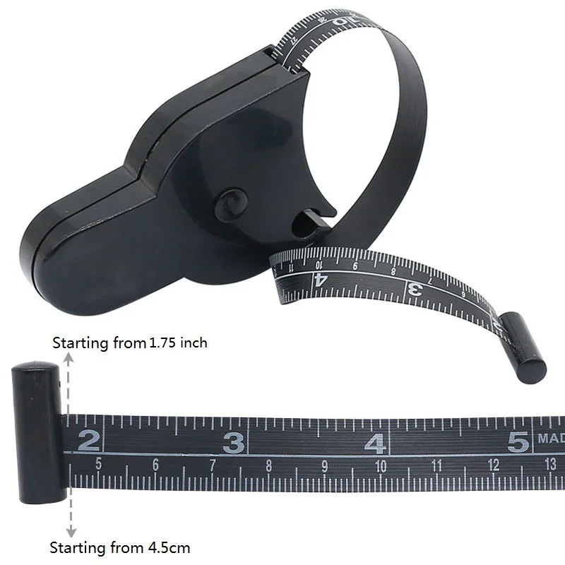 Body Waist Tape Measure 152cm/60 inch Retractable Height Measuring Ruler Muscle Measurement Tools Gym Home Sports