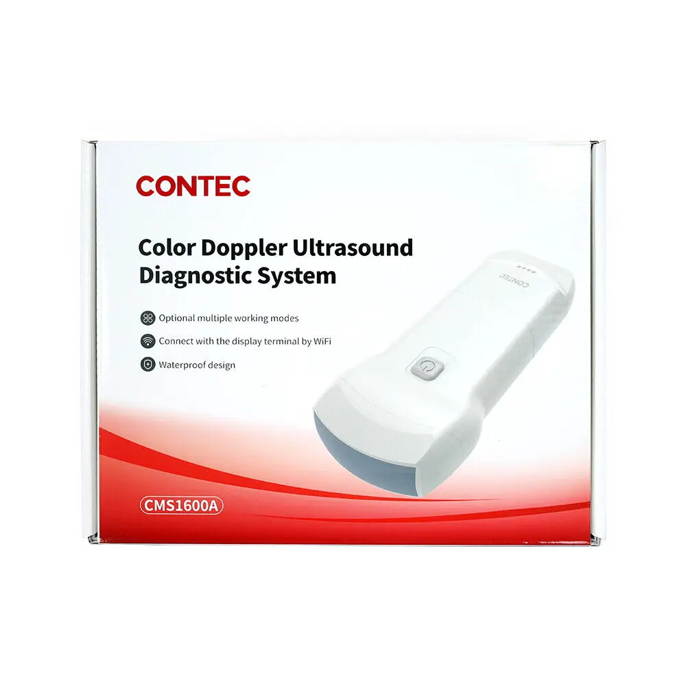 CONTEC handheld Color Doppler ultrasound diagnostic system WIFI CMS1600 (3 iN 1 probe) Convex and Linear Probe, iOS/ Android