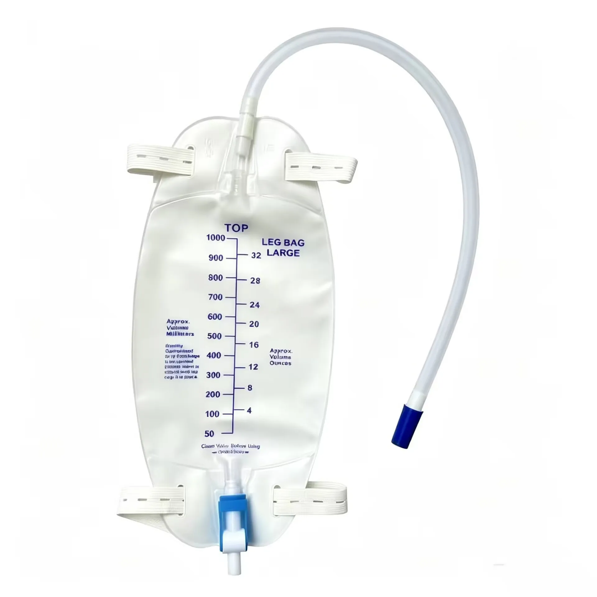 10Pcs Leg Urinary Drainage Bag 750ml 1000ml Portable Urine Collection Bag Individually Packed for Elderly Incontinence Care