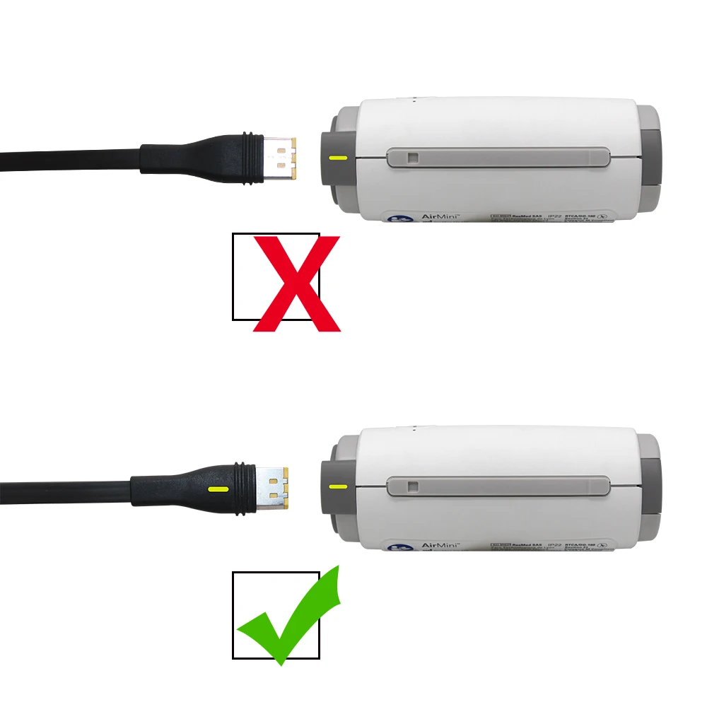 DC Power Cable for ResMed AirMini CPAP, 24V Power Cord for External Battery/Power Bank, 5.5x2.1mm Portable Travel Adapter