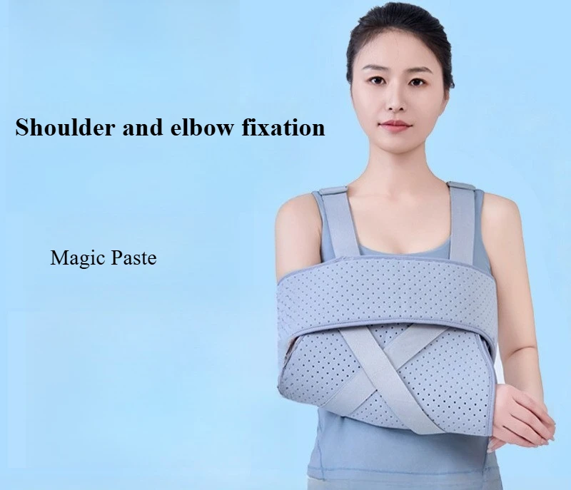 Forearm Sling Arm Fixation Brace Elbow Joint Protector Breathable Wrist Forearm Support Strap Fracture Injury Rehabilitation