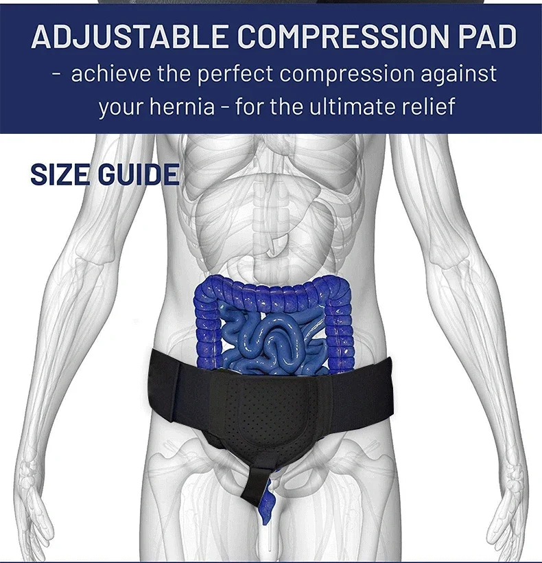 Portable Hernia Gas Belt Adult Soft Breathable Inguinal Support BeltInguinal Hernia Protection Fixed Belt Light Pain Relief New