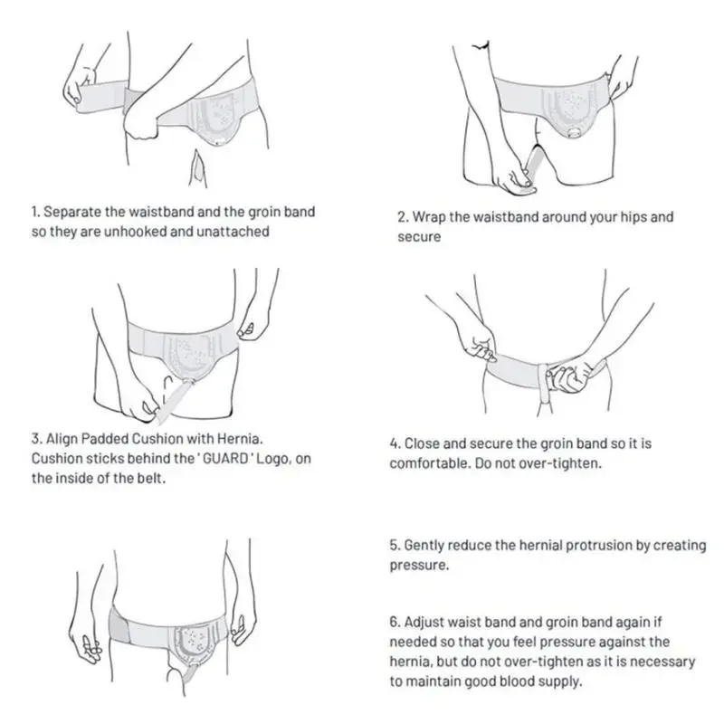 Portable Hernia Gas Belt Adult Soft Breathable Inguinal Support BeltInguinal Hernia Protection Fixed Belt Light Pain Relief New