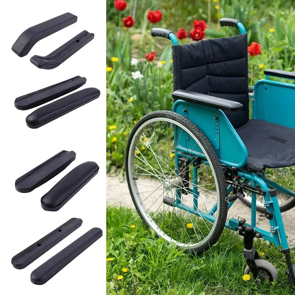 1PC Universal Wheelchair Accessory Screw Pad Armrest Replacement Wheelchair Leather Sponge Waterproof Armrest Pad Accessory