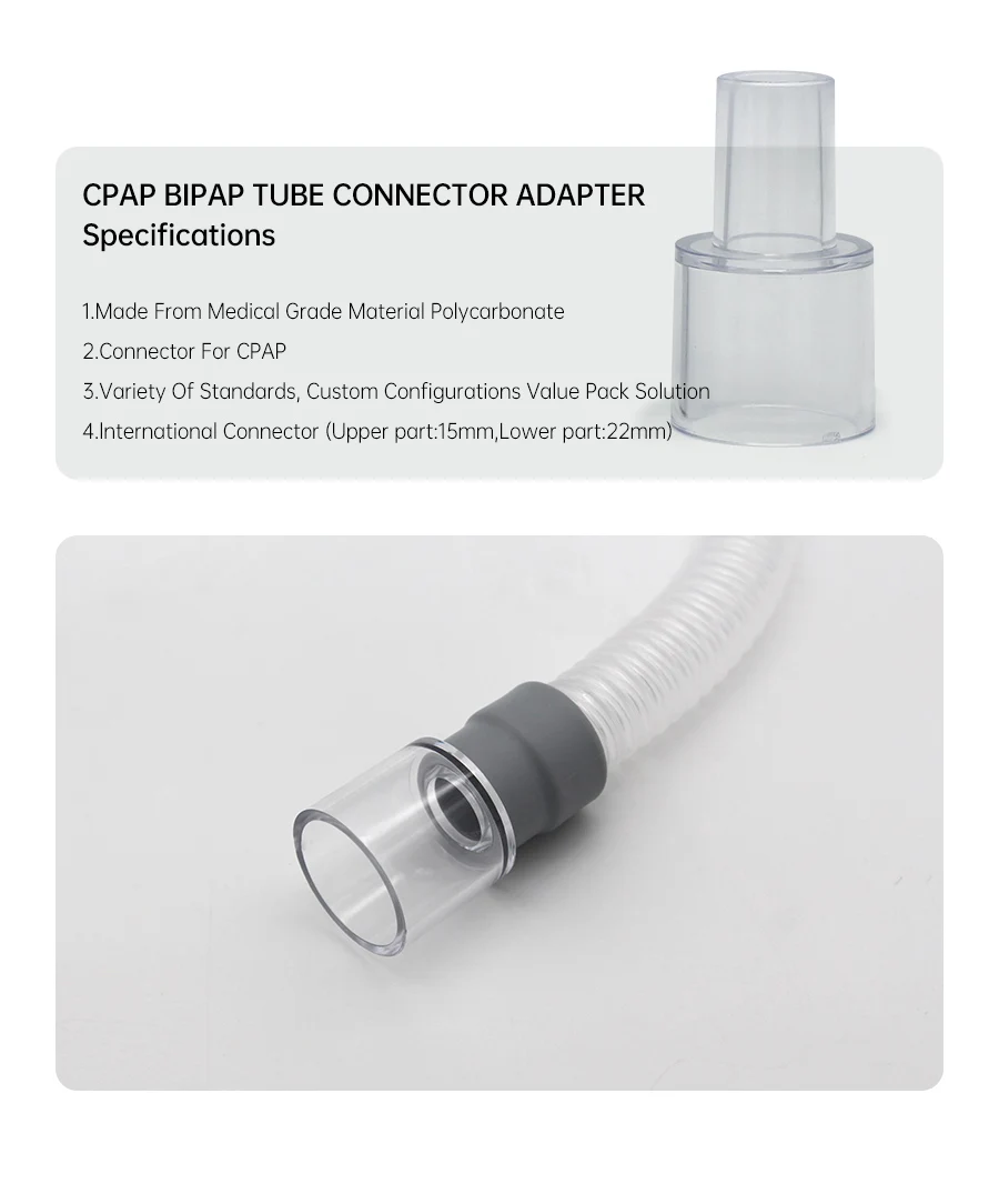 CT001 CPAP BiPAP Connector Adapter Male 22mm Female 22mm Of Tubing Hose for CPAP Apnea Free Shipping