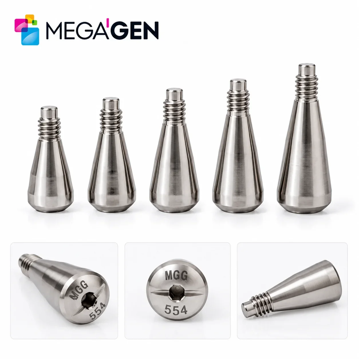 MegaGen AnyOne AO & AnyRidge AR Healing Abutment AO Straight Ti-Base Composite Abutment Dental Implant Prosthetic Components