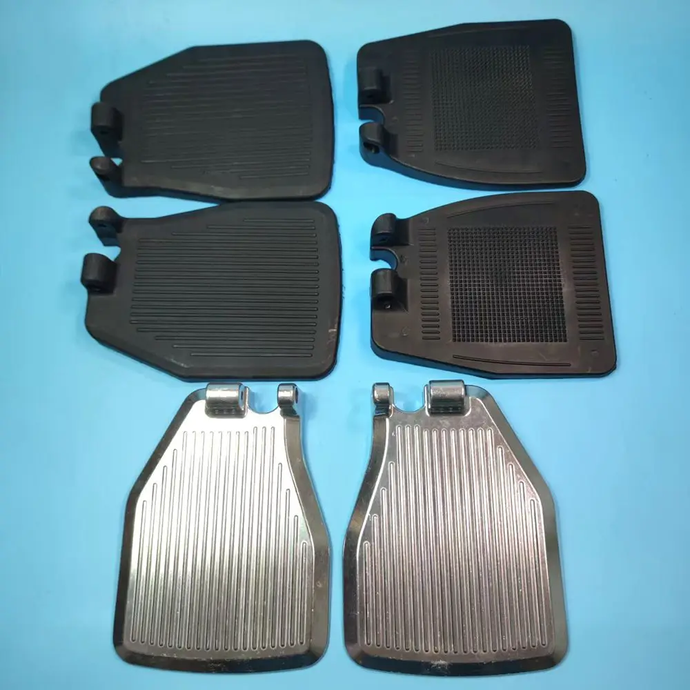 Wheelchair Accessories Pedal Thickened ABS Plastic Aluminum Alloy Footboard Gap Type A Pair Footrest