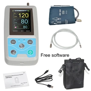 CONTEC ABPM50 Ambulatory Blood Pressure Monitor 24 Hours Holter with PC Software for Continuous Monitoring+USB Port