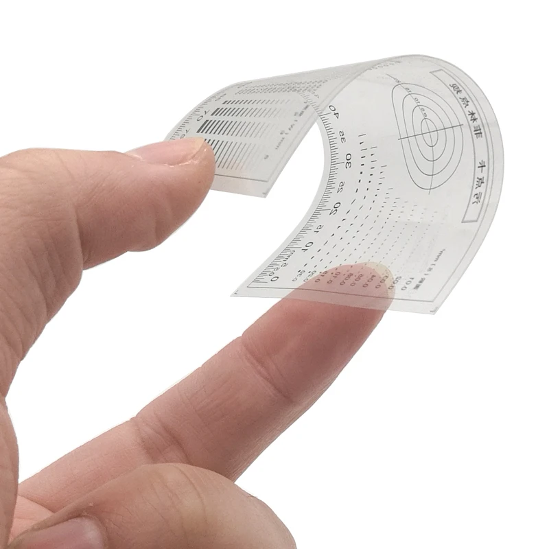 Gauge Point Gauge Transparent Film Stain Card Comparison Card Stain Crack Contrast PET Dot Line Surface Quality Inspection