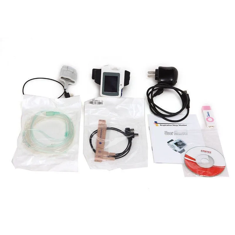 CONTEC Sleep Apnea Screening Monitor RS01/RS10 - Snoring Syndrome Home Care Device for Sleep Apnea Monitoring