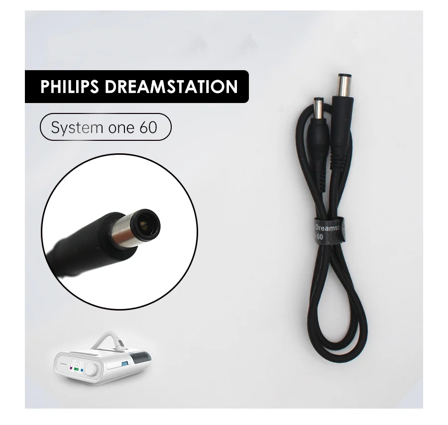 CPAP Machine Power Cord DC5521 For BMC ResMed Philips Travelling on Airplane Train Vehicle Vacation Holiday