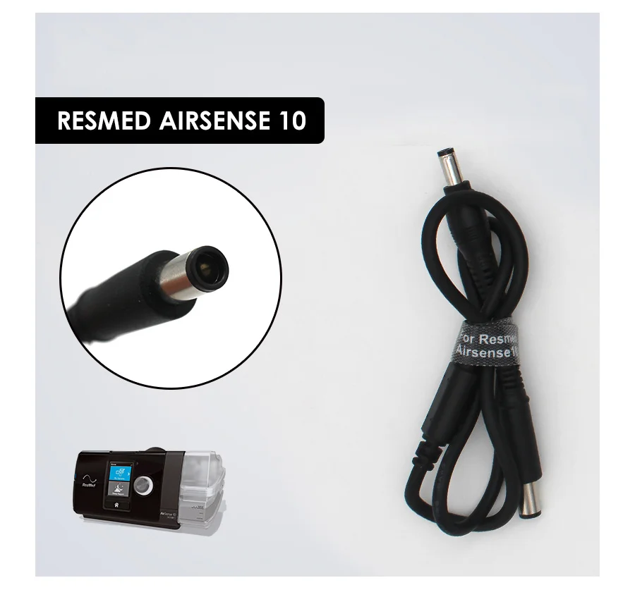 CPAP Machine Power Cord DC5521 For BMC ResMed Philips Travelling on Airplane Train Vehicle Vacation Holiday