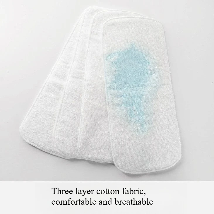 Washable Elderly Diaper Pads Three-layer Breathable Leak-proof Diapers Urine Incontinence Sanitary Cotton Pads Elderly Care Tool