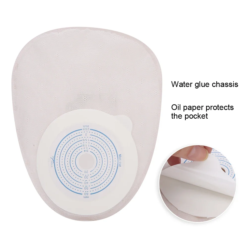 Integrated Ostomy Bags Pouch Stoma Collect Urine Closed Drainable Disposable Colorectal Pouch Paste Fistula Bag Foam Chassis