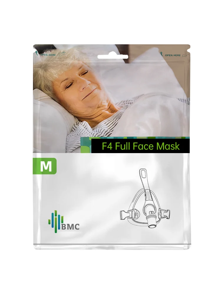 BMC CPAP Full Face Mask F1A F1B F4 F5A With Headgear Silicon Gel Cushions For Auto CPAP Sleep Apnea OSAHS OSAS Snoring People