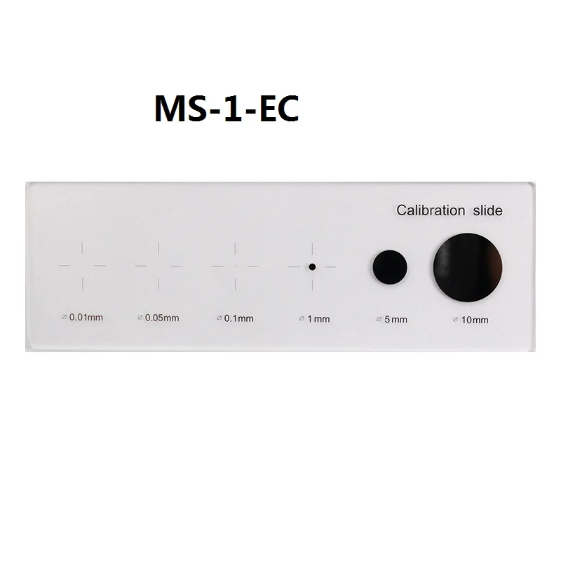 Microscope Calibration Stage Micrometer Glass Slide Reticle Measuring Ruler for Stereo Biological Microscope Cross Dot Scale
