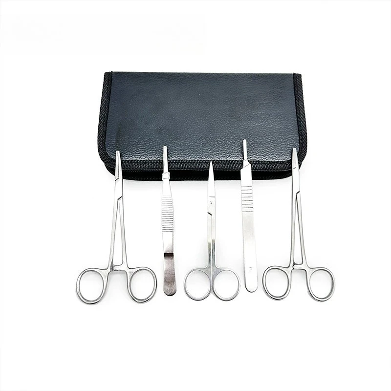 Suture Practice Kit Reusable Silicone Skin Suture Pad Surgical Training Complete Suture Instrument Set Teaching Model tool
