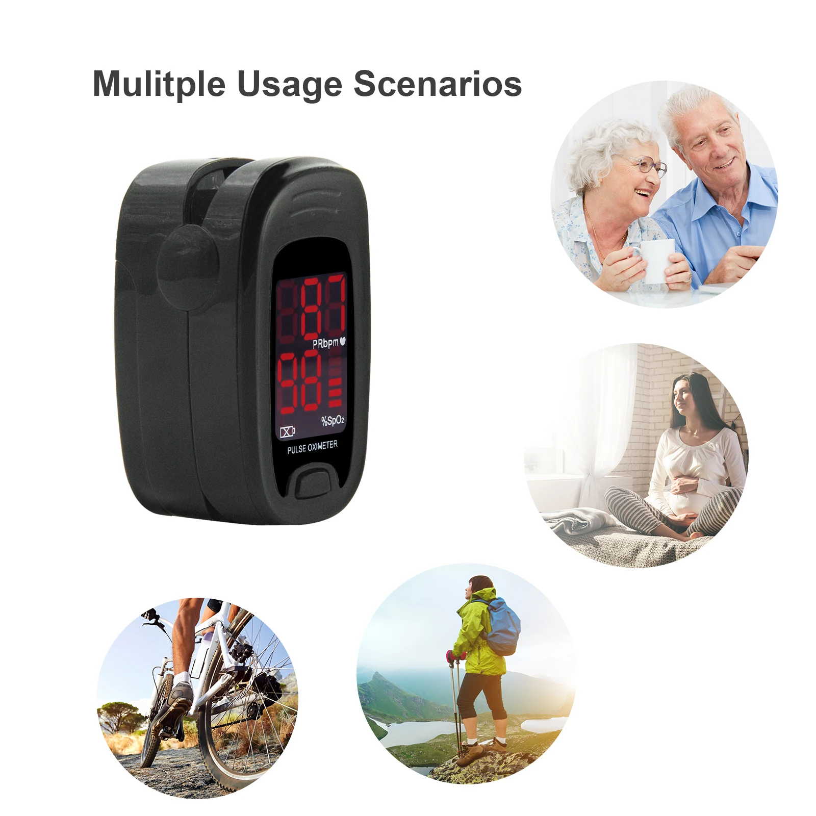 CONTEC Medical FingerTip Pulse Oximeter Blood Oxygen Heart Rate Saturation Meter Monitor  NEW
