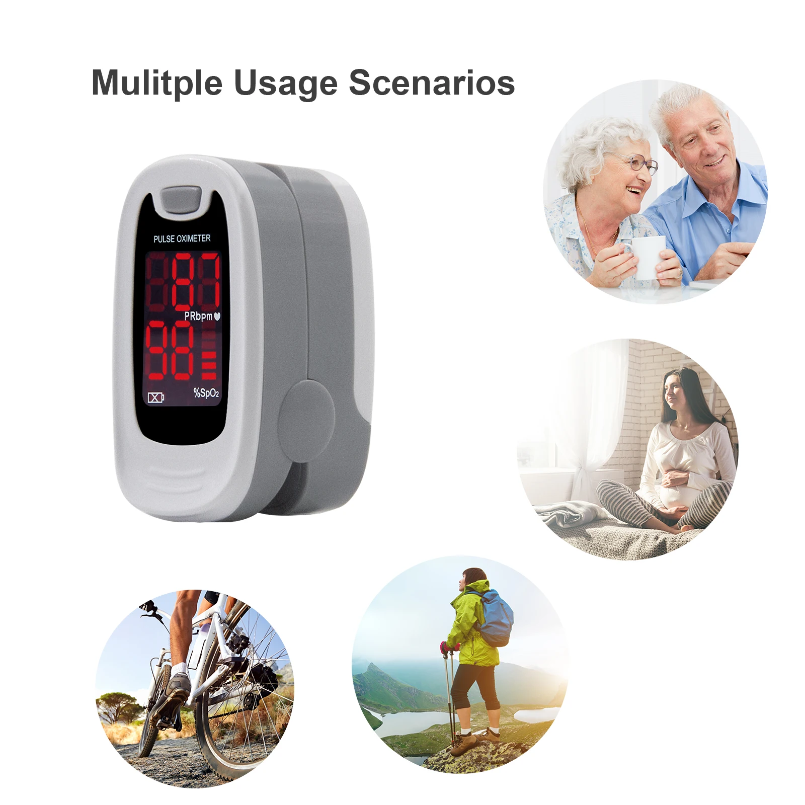CONTEC Medical FingerTip Pulse Oximeter Blood Oxygen Heart Rate Saturation Meter Monitor  NEW