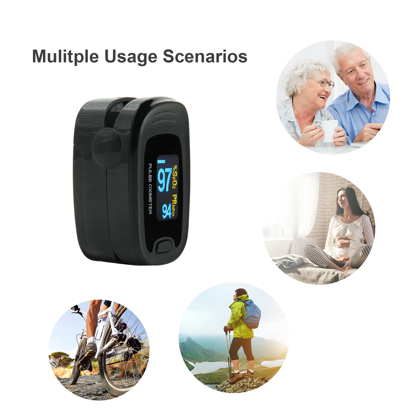 CONTEC Medical FingerTip Pulse Oximeter Blood Oxygen Heart Rate Saturation Meter Monitor  NEW