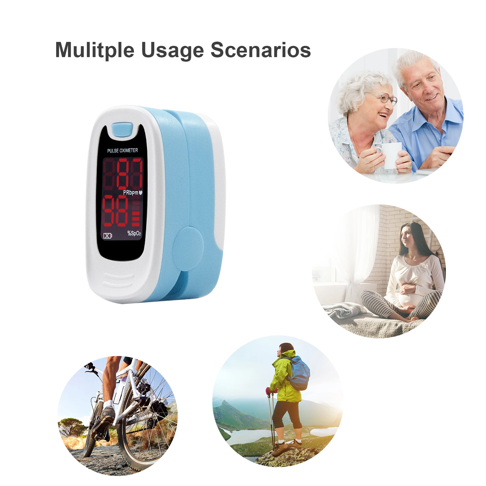 CONTEC Medical FingerTip Pulse Oximeter Blood Oxygen Heart Rate Saturation Meter Monitor  NEW